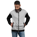 Unisex Keffiyeh Bomber (White)